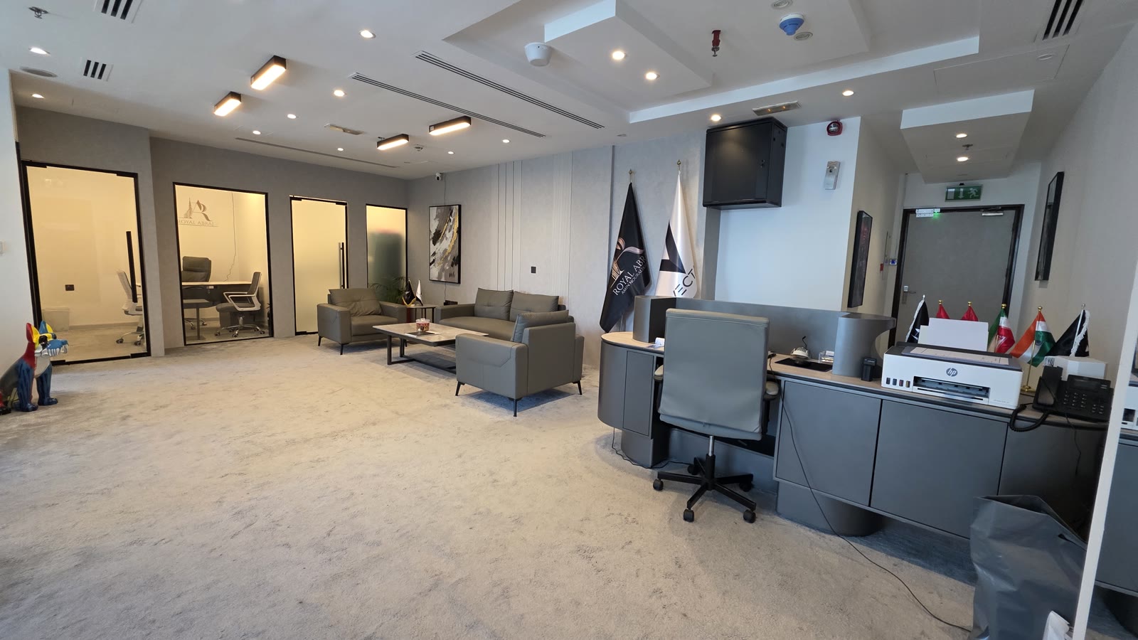 Royal Abraj Group reception at Office 1503 in Latifa Tower, Dubai